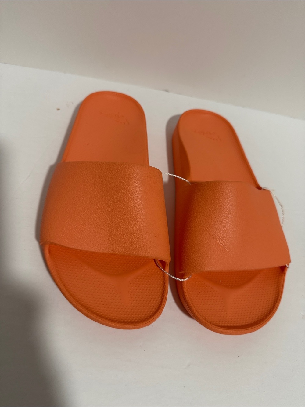 Archies Women’s Orange Arch Support Slides Size 7 - Picture 3 of 5